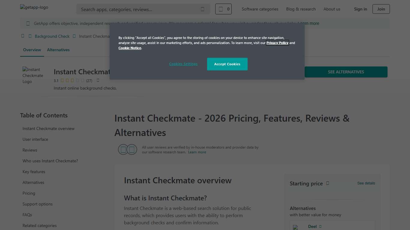 Instant Checkmate 2026 Pricing, Features, Reviews & Alternatives | GetApp